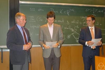Presentation of the certificate to Nicola Gigli and László Székelyhidi
