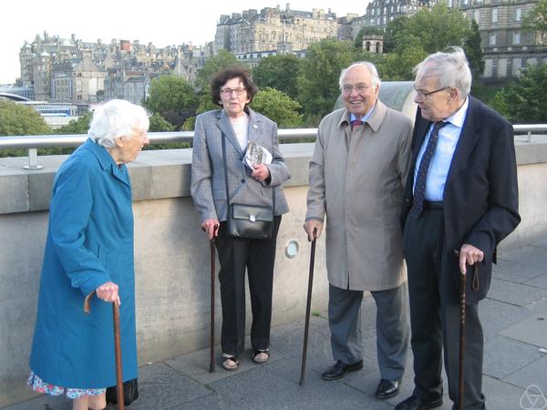 Lily Atiyah, Ingeborg Hirzebruch, Michael Francis Atiyah, Friedrich Ernst Peter Hirzebruch