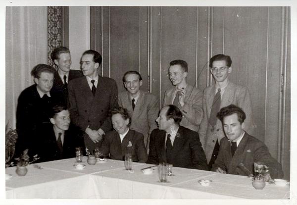 Reinhold Remmert, Theodor Schneider, Werner Markwald, Heinrich Schepers, unknown person, Heinz Gumin, [Toni] Hessling, Hans Hermes