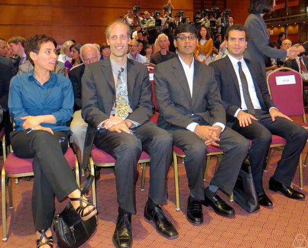 Maryam Mirzakhani, Martin Hairer, Manjul Bhargava, Artur Avila